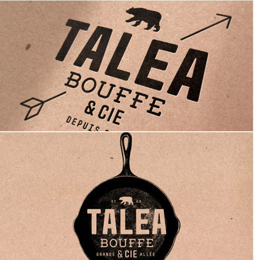 Experimental packaging & identity design project for a restaurant. Design by  J. Chris Schwartz  (USA).