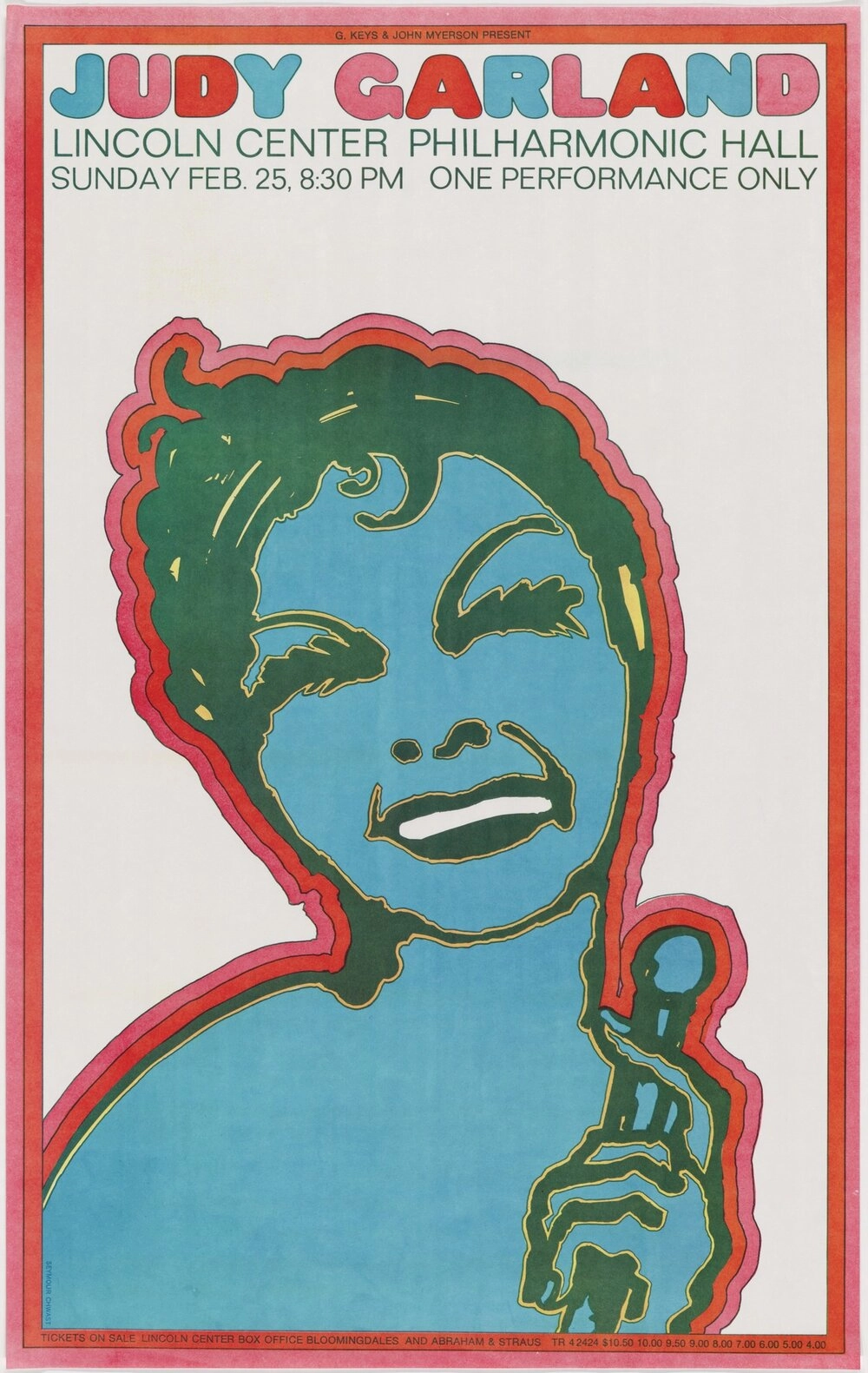 Seymour Chwast – Judy Garland poster, 1960.