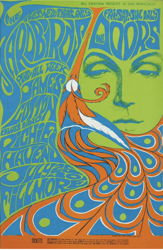 London Love Festival Poster 1960s Psychedelic retro MUSIC