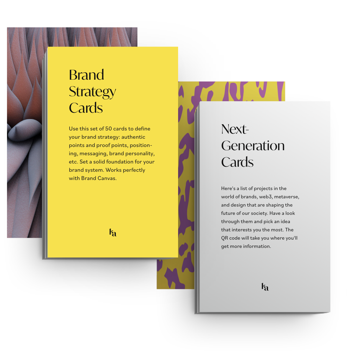 brand strategy cards by karalyte